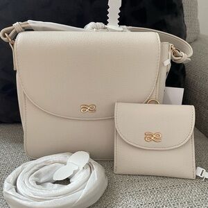 HOLB ( House of little bunny) Elegant Cream Crossbody Bag Set
